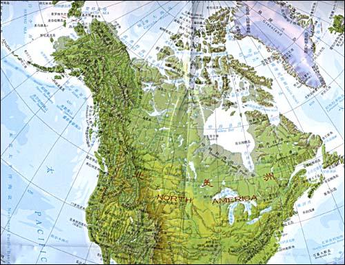 北美洲地图_北美洲人口增长图